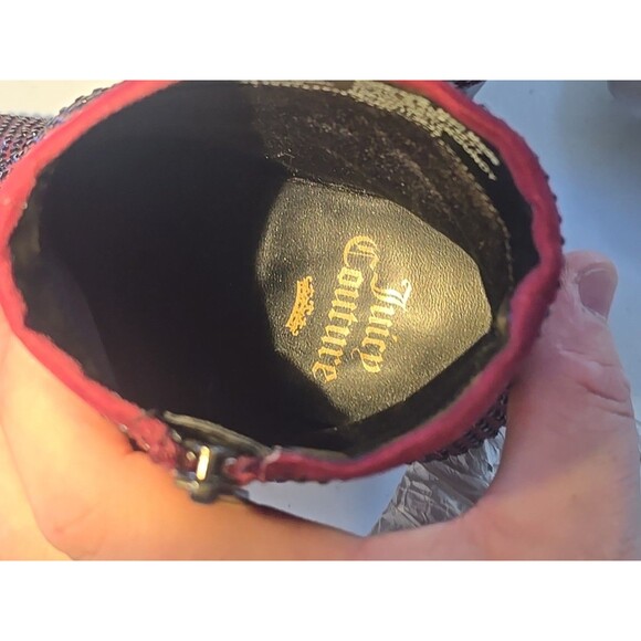 JUICY COUTURE BURGUNDY WOMENS BOOTIES Very Lightly Used SIZE; 5M - Picture 10 of 10